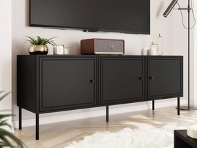 TV Stolík/Skrinka Bis 150 3D, Farby: čierna