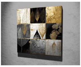 Obraz na plátne Golden Leaves, 45 × 45 cm