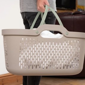 Svetlohnedý plastový kôš na bielizeň 45 l – Addis