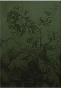 Vliesová tapeta Gradient Flowers Green