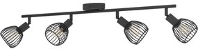 Eglo 901042 - Bodové svietidlo SONNINO 4xE14/40W/230V čierna
