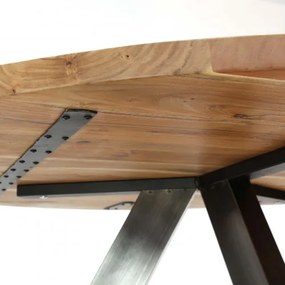 Jedálenský stôl 20-61 Ø120cm Acacia natural - Komfort-nábytok