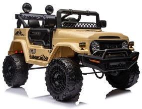 LeanCars Elektrická autíčko Toyota FJ - khaki -4x45W - BATÉRIA - 12V7Ah - 2023