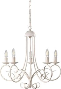 ONLI - Luster na reťazi POMPEI 5xE14/6W/230V krémový