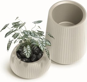 Kvetináč Coros štvorcový pieskový