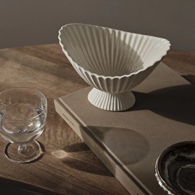 ferm Living Misa na ovocie Fountain kamenina bílá 19 x 13 cm