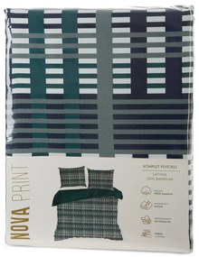 SATÉNOVÉ OBLIEČKY NIKA47 200X220 CM, 2 KS 70X80 CM VZOROVANÉ