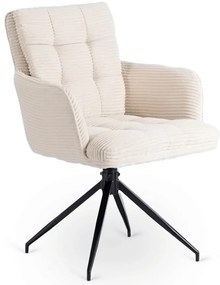 Otočná stolička MIA krémová