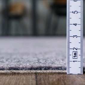 Metrážny koberec Scroll šedý, na mieru, šíře 5m, šedá, filc, obývacia izba, AladinWorld Expres