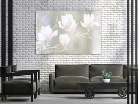 Artgeist Obraz - White Magnolias (1 Part) Wide Veľkosť: 30x20, Verzia: Premium Print