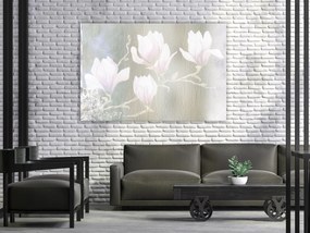 Artgeist Obraz - White Magnolias (1 Part) Wide Veľkosť: 90x60, Verzia: Premium Print