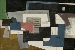 Obraz - Abstrakcia, kubizmus (90x60 cm)