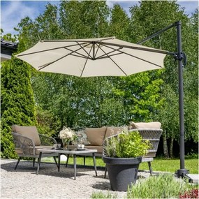 MI Záhradný slnečník 3,5M KAZUAR béžový