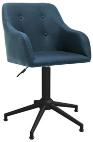 Otočná kancelárska stolička modrá látková 330396