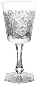Bohemia Crystal Ručne brúsený pohár na víno Razno 180 ml (sada 6 kusov