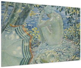 Obraz - Frederick Carl Frieseke, On the Bank, reprodukcia (90x60 cm)
