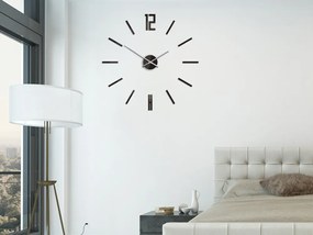3D nalepovacie hodiny Carlo wenge