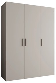Šatníková skriňa 150 cm Borry 1 (kašmír + strieborná). Akcia -65%. Vlastná spoľahlivá doprava až k Vám domov. 1125765