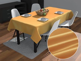 Biante Saténový obdĺžnikový obrus polyesterový Satén LUX-029 Zlatý 100x140 cm