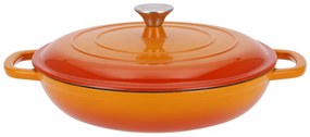 Silvercrest®  Liatinová servírovacia panvica, Ø 30 cm (oranžová)  (100393085)