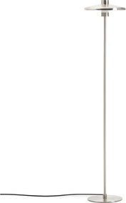 Stojacia lampa v striebornej farbe s kovovým tienidlom (výška 130 cm) Nuvira – Kave Home