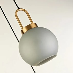 Searchlight 36632-3AC - Luster na lanku SNOWDROP 3xE27/60W/230V mosadz