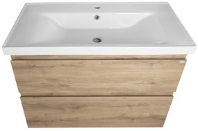 Aqualine Aqualine, ALTAIR umývadlová skrinka 86,5x60x45cm, dub emporio, AI390