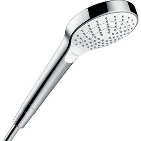 HANSGROHE Croma Select S ručná sprcha Vario 3jet EcoSmart, priemer 110 mm, biela/chróm, 26803400