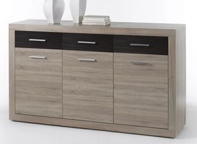Komoda Cancan SB, dub sonoma/sivá pínia