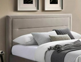 Dvojlôžková čalúnená posteľ Malaga Velvet 160x200 béžová