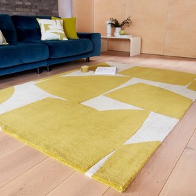 Okrovožltý ručne tkaný koberec z recyklovaných vlákien 200x290 cm Romy – Asiatic Carpets