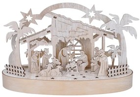 Solight 1v275 - LED Vianočná dekorácia LED/2xAA/teplá biela betlehém