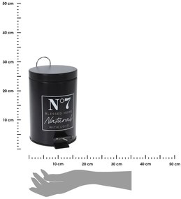 Odpadkový kôš Seven, čierna, 3L