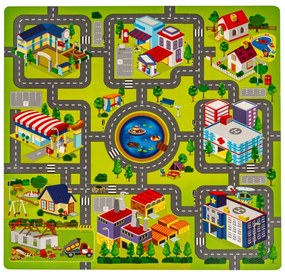 Ramiz Puzzle detská podložka – Mapa mesta