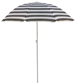 Slnečník 180 cm bielo-zelené pásy