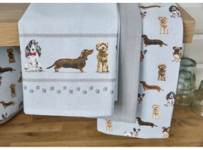Utierky a chňapka v súprave 4 ks Curious Dogs – Cooksmart ®