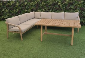 Hliníková rohová jedálenská súprava RAVONTI verzia rohu: ľavý roh