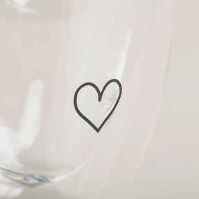 Eulenschnitt Dvojstenný pohárik na espresso Heart 100 ml