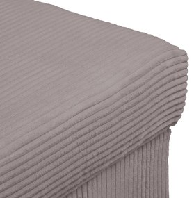 Sivý menčestrový taburet Ariella – Ropez