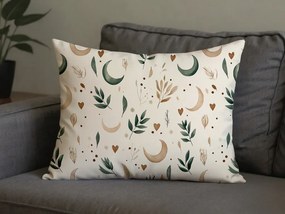 Obliečka na vankúš z mikrovlákna BOHO MOON 70x90 cm, krémová