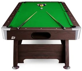 Hop-Sport Biliardový stôl Vip Extra 9 FT hnedo/zelený