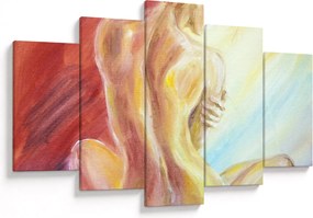 Obraz odpočívajúce ženy, olejomaľba (150x105 cm)
