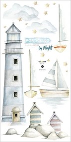 Samolepka do detskej izby sada porticello v noci