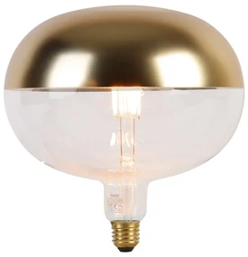 E27 Stmievateľná LED žiarovka Zrkadlo zlatá 6W 360lm 1800K
