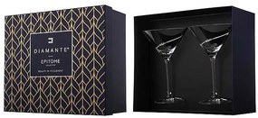 Diamante Silhouette poháre na martini 210 ml, 2 ks