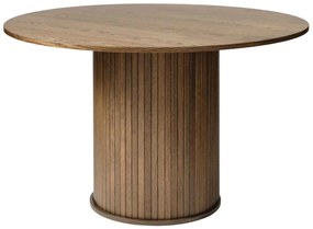 Dizajnový jedálenský stôl Vasiliy 120 cm dymový dub