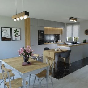 Luster na lanku MILUZA 4xE27/15W/230V