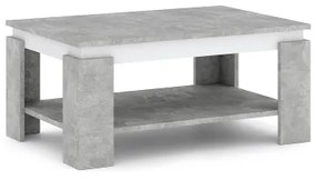 Konferenčný stolík LUNO sivý betón/antracit