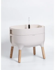 Plastia Nízka pestovateľská nádoba Urbalive, sl. kosť