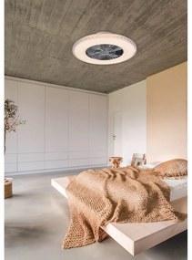 LED stropné svietidlo v striebornej farbe Harstad – Trio